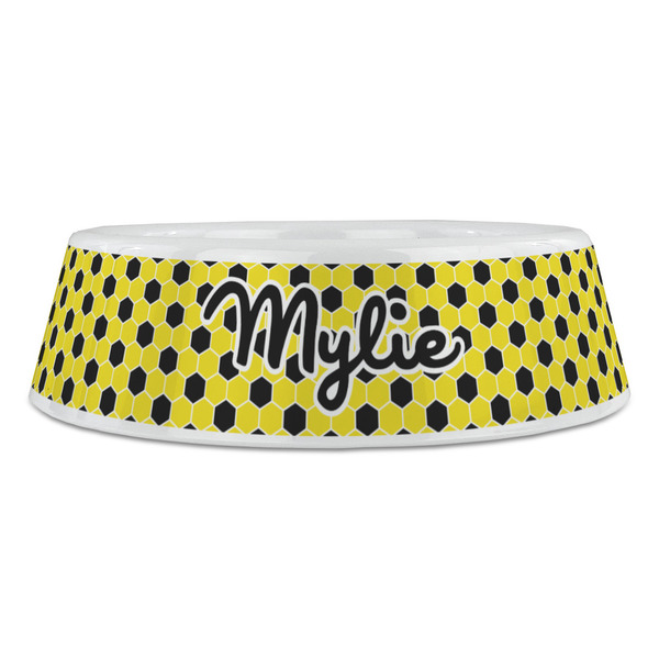 Honeycomb Plastic Pet Bowls - Large - FRONT