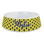 Honeycomb Plastic Dog Bowl - Large (Personalized)