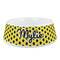 Honeycomb Plastic Dog Bowl - Medium (Personalized)