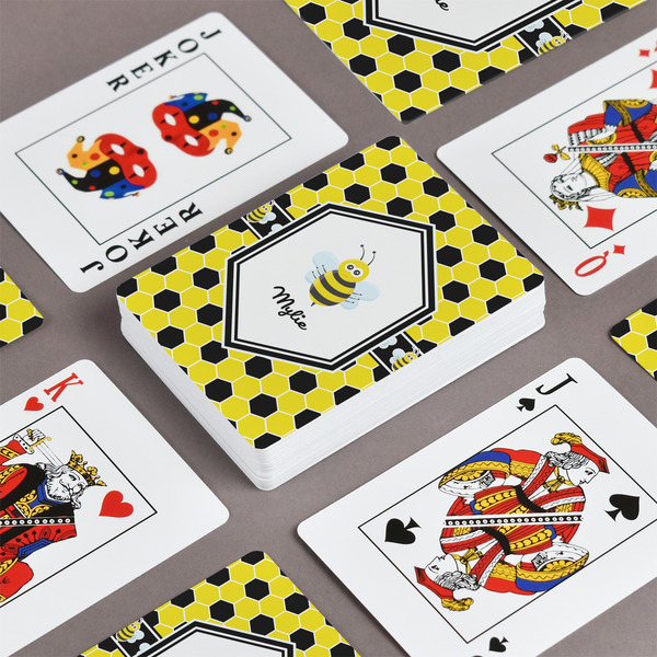 Honeycomb Playing Cards - Front & Back View
