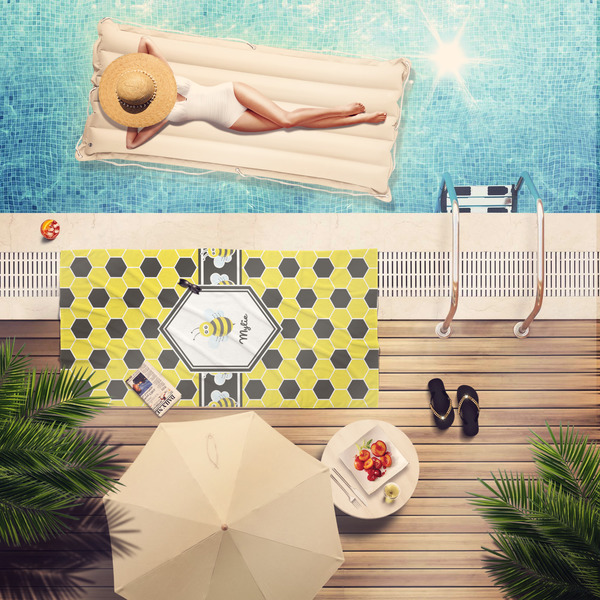 Honeycomb Pool Towel Lifestyle