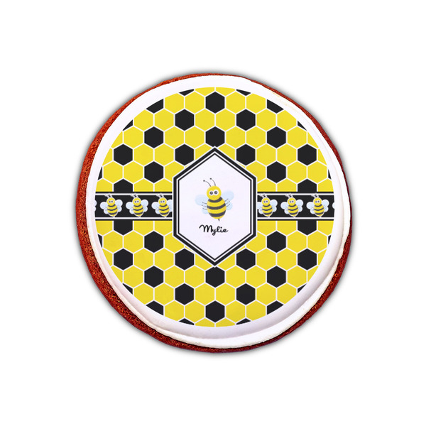 Honeycomb Printed Icing Circle - XSmall - On Cookie