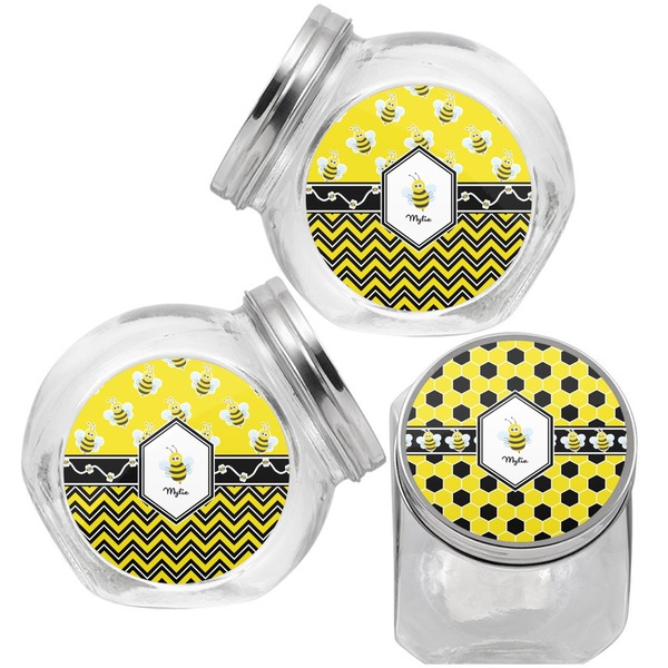Honeycomb Puppy Treat Jar - Top Left Right