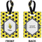 Honeycomb Rectangle Luggage Tag (Front + Back)