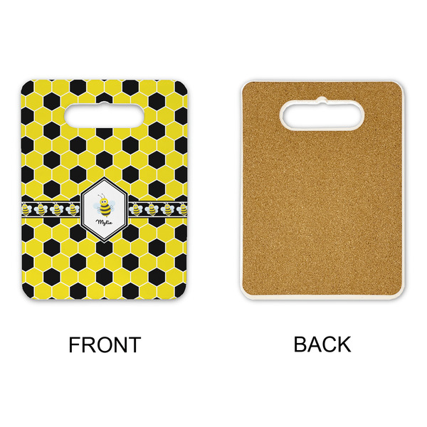 Honeycomb Rectangle Trivet with Handle - APPROVAL