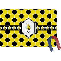 Honeycomb Rectangular Fridge Magnet (Personalized)