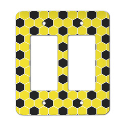 Honeycomb Rocker Style Light Switch Cover - Two Switch