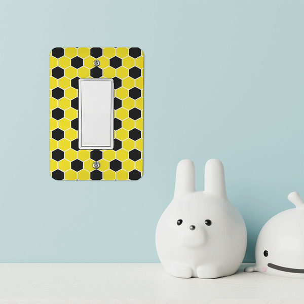 Honeycomb Rocker Light Switch Covers - Single - IN CONTEXT