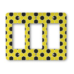 Honeycomb Rocker Style Light Switch Cover - Three Switch