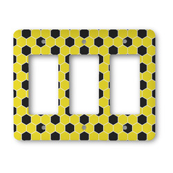 Honeycomb Rocker Style Light Switch Cover - Three Switch