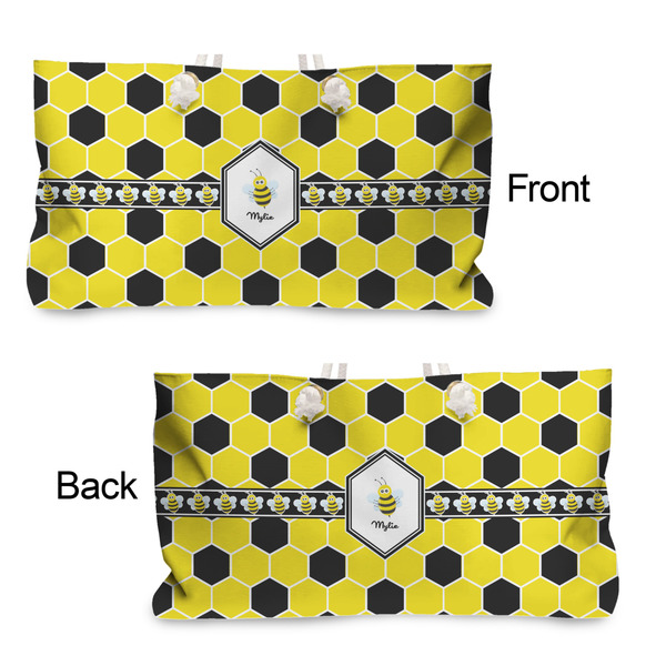 Honeycomb Large Rope Tote - From & Back View