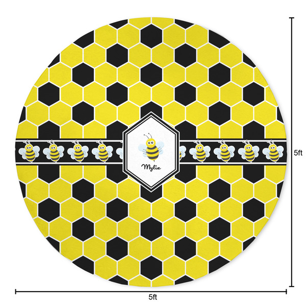 Honeycomb Round Area Rug - Size