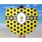 Honeycomb Round Beach Towel - In Use