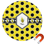Honeycomb Round Car Magnet - 6" (Personalized)