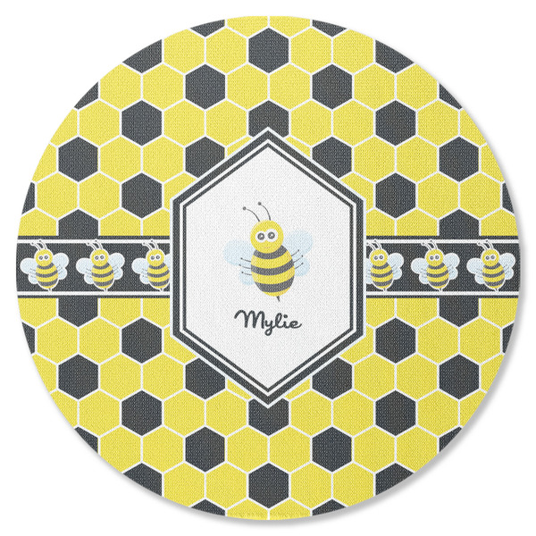 Custom Honeycomb Round Rubber Backed Coaster (Personalized)