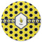 Honeycomb Round Rubber Backed Coaster (Personalized)