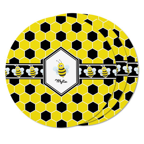 Honeycomb Round Fridge Magnet - THREE