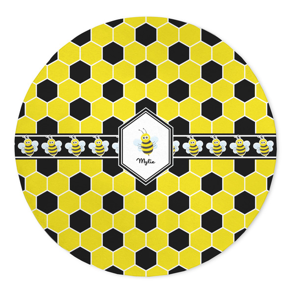 Custom Honeycomb 5' Round Indoor Area Rug (Personalized)