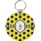 Honeycomb Round Plastic Keychain (Personalized)