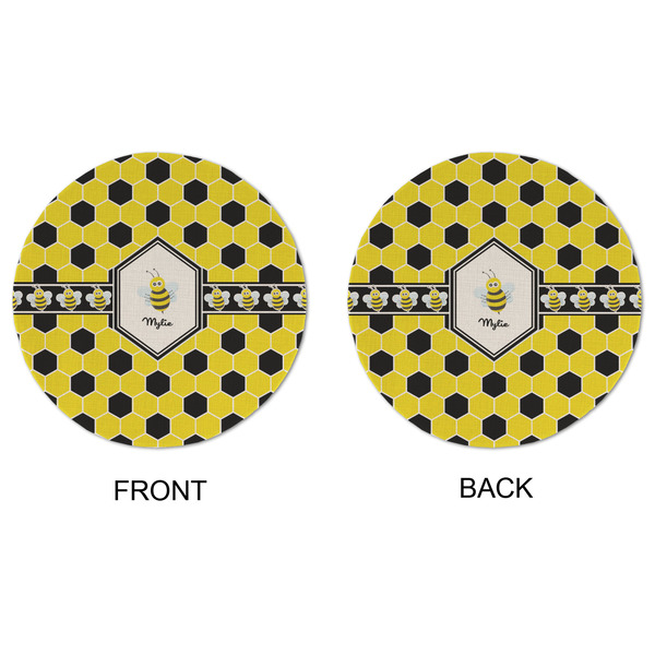 Honeycomb Round Linen Placemats - APPROVAL (double sided)