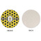 Honeycomb Round Linen Placemats - APPROVAL (single sided)