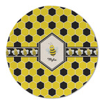 Honeycomb Round Linen Placemat - Single Sided (Personalized)