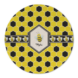 Honeycomb Round Linen Placemat (Personalized)