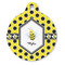 Honeycomb Round Pet ID Tag - Large - Front