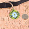 Honeycomb Round Pet ID Tag - Large - In Context
