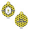Honeycomb Round Pet Tag - Front & Back