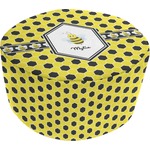 Honeycomb Round Pouf Ottoman (Personalized)