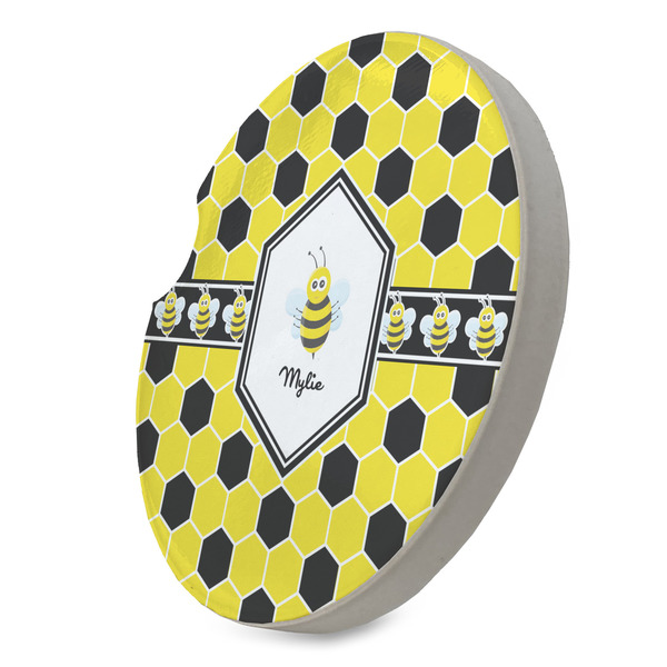 Honeycomb Sandstone Car Coaster - STANDING ANGLE