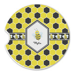 Honeycomb Sandstone Car Coaster - Single (Personalized)