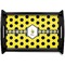 Honeycomb Black Wooden Tray - Small (Personalized)
