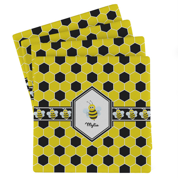 Custom Honeycomb Absorbent Stone Coasters - Set of 4 (Personalized)