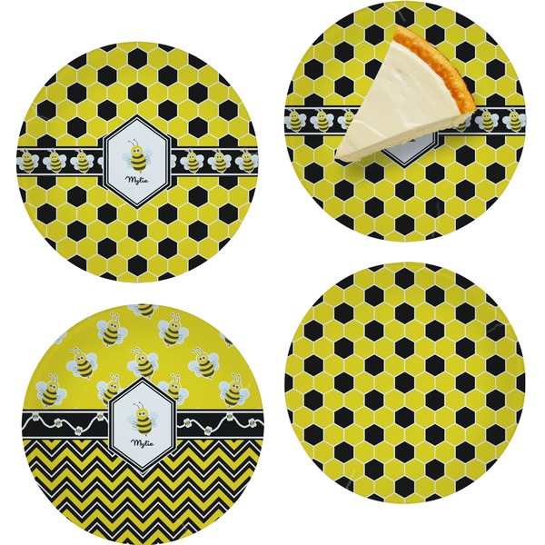 Honeycomb Set of Appetizer / Dessert Plates