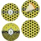 Honeycomb Set of Appetizer / Dessert Plates