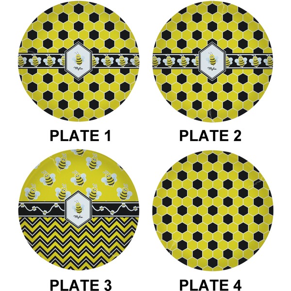 Honeycomb Set of Lunch / Dinner Plates (Approval)