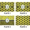 Honeycomb Set of Rectangular Appetizer / Dessert Plates (Approval)