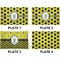 Honeycomb Set of Rectangular Dinner Plates (Approval)