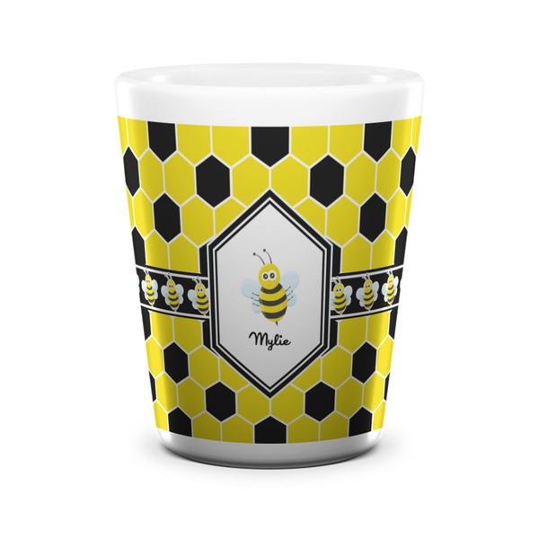 Honeycomb Shot Glass - White - FRONT