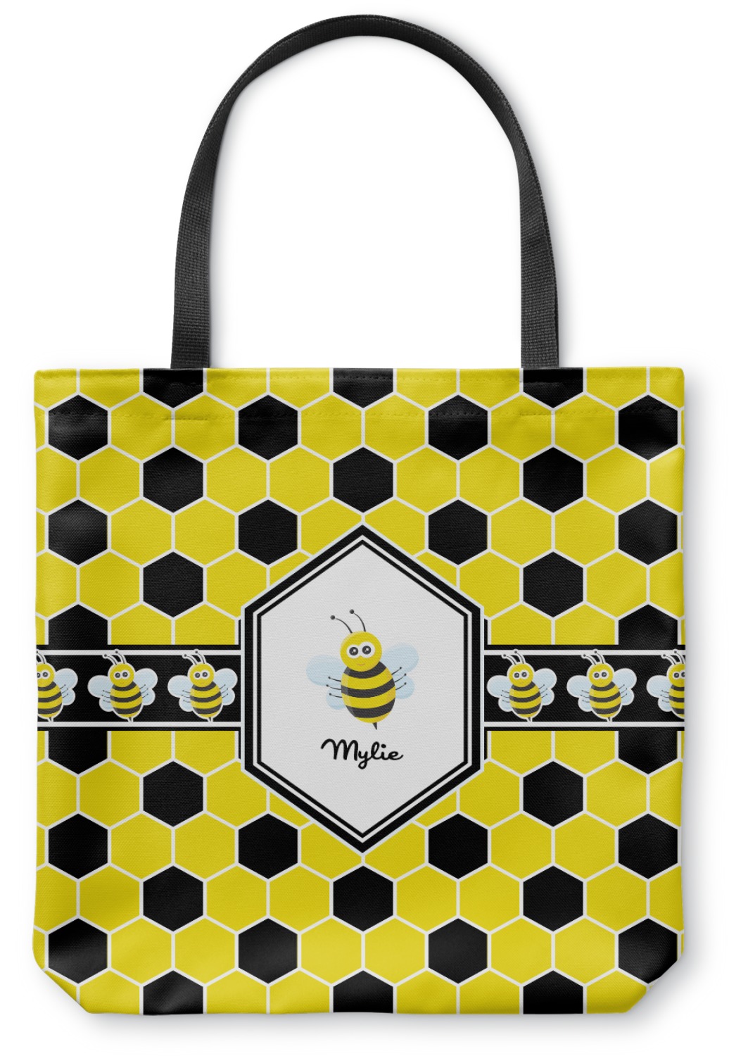 Custom Honeycomb Canvas Tote Bag (Personalized) | YouCustomizeIt