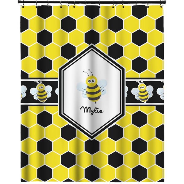 Custom Honeycomb Extra Long Shower Curtain - 70"x84" (Personalized)