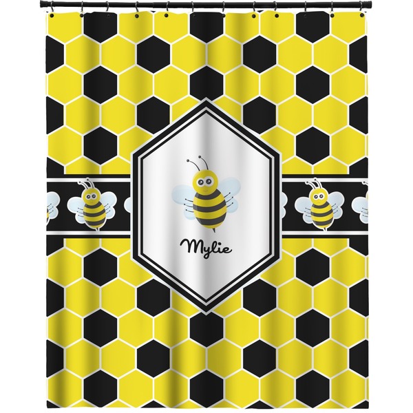 Custom Honeycomb Extra Long Shower Curtain - 70"x84" (Personalized)