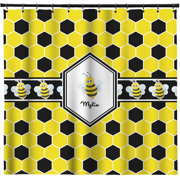 Custom Honeycomb Shower Curtain (Personalized)