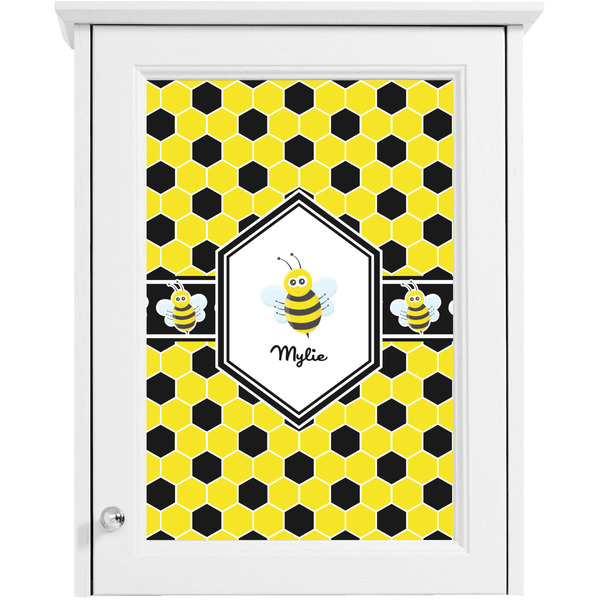 Honeycomb Single White Cabinet Decal