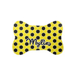 Honeycomb Bone Shaped Dog Food Mat (Small) (Personalized)