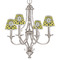 Honeycomb Small Chandelier Shade - LIFESTYLE (on chandelier)