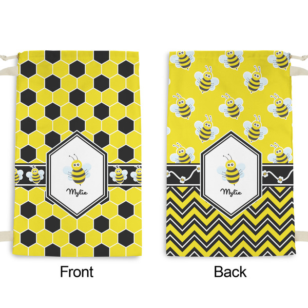 Honeycomb Small Laundry Bag - Front & Back View