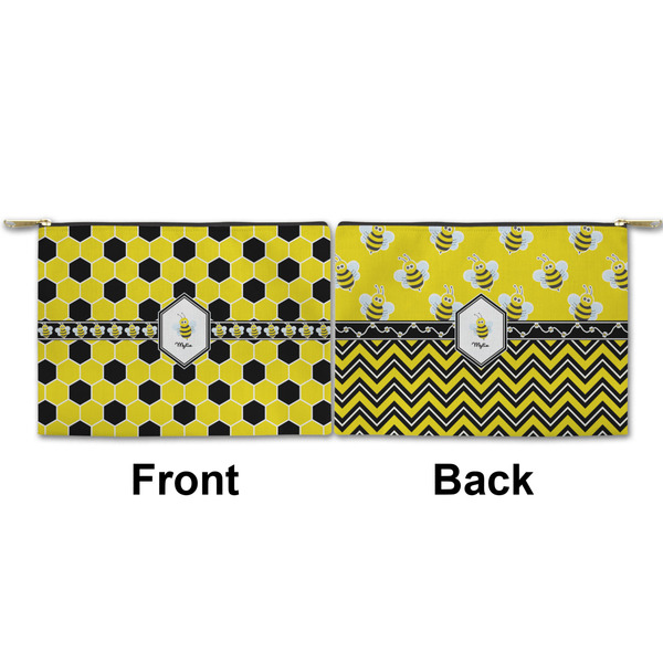 Honeycomb Small Zipper Pouch Approval (Front and Back)